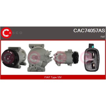 Compresor, aire acondicionado - CASCO CAC74057AS