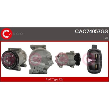 Compresor, aire acondicionado - CASCO CAC74057GS