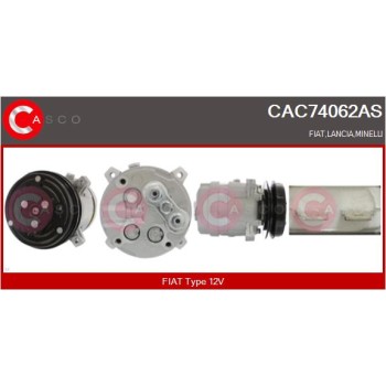 Compresor, aire acondicionado - CASCO CAC74062AS