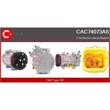 Compresor, aire acondicionado - CASCO CAC74073AS