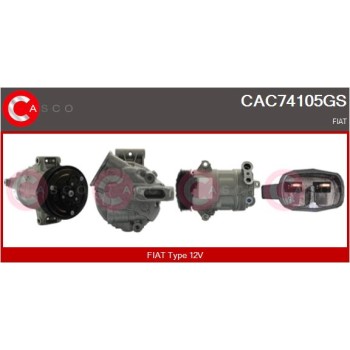 Compresor, aire acondicionado - CASCO CAC74105GS