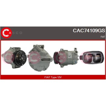 Compresor, aire acondicionado - CASCO CAC74109GS