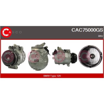 Compresor, aire acondicionado - CASCO CAC75000GS