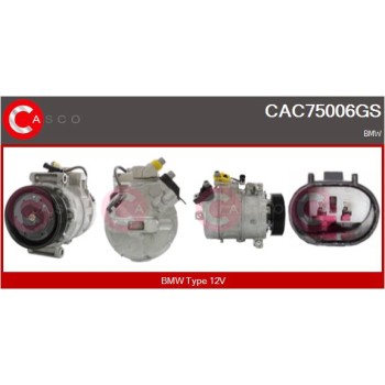 Compresor, aire acondicionado - CASCO CAC75006GS