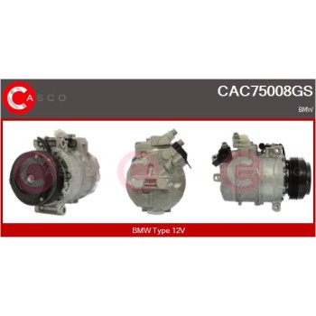 Compresor, aire acondicionado - CASCO CAC75008GS