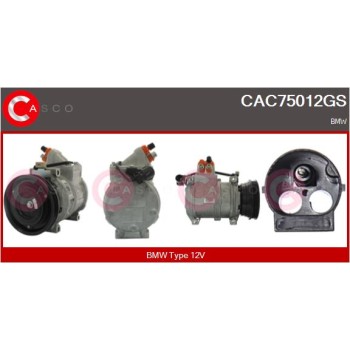 Compresor, aire acondicionado - CASCO CAC75012GS
