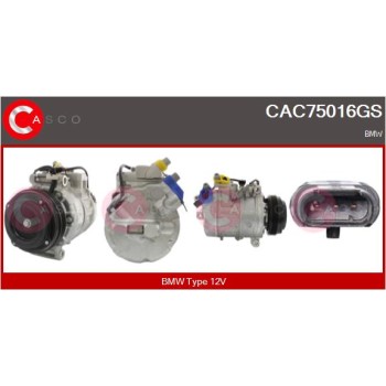 Compresor, aire acondicionado - CASCO CAC75016GS