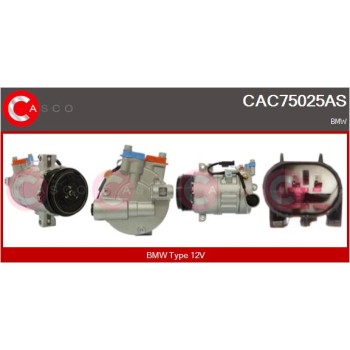 Compresor, aire acondicionado - CASCO CAC75025AS