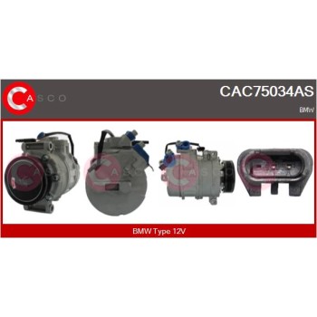 Compresor, aire acondicionado - CASCO CAC75034AS