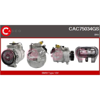 Compresor, aire acondicionado - CASCO CAC75034GS