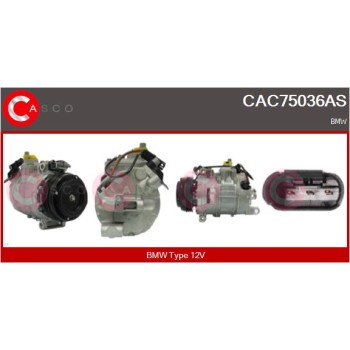 Compresor, aire acondicionado - CASCO CAC75036AS
