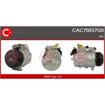 Compresor, aire acondicionado - CASCO CAC75037GS
