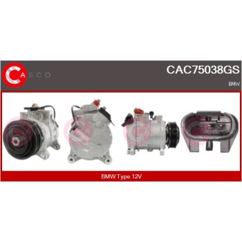 Compresor, aire acondicionado - CASCO CAC75038GS