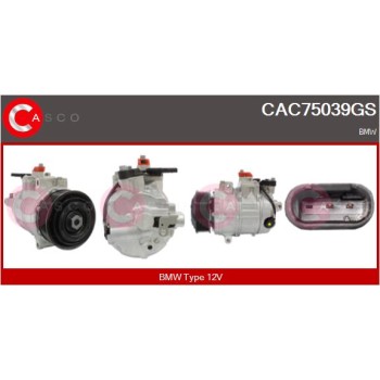 Compresor, aire acondicionado - CASCO CAC75039GS