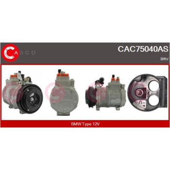 Compresor, aire acondicionado - CASCO CAC75040AS