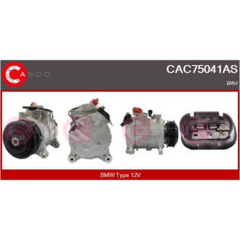 Compresor, aire acondicionado - CASCO CAC75041AS