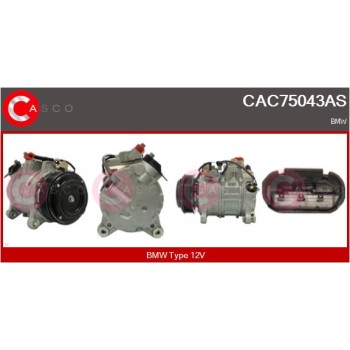 Compresor, aire acondicionado - CASCO CAC75043AS