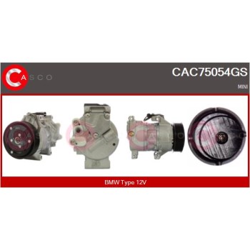 Compresor, aire acondicionado - CASCO CAC75054GS