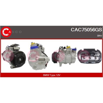 Compresor, aire acondicionado - CASCO CAC75056GS