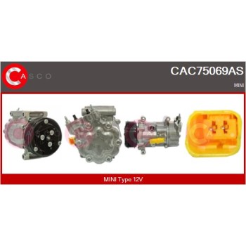 Compresor, aire acondicionado - CASCO CAC75069AS