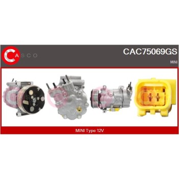 Compresor, aire acondicionado - CASCO CAC75069GS