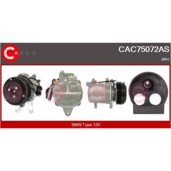 Compresor, aire acondicionado - CASCO CAC75072AS