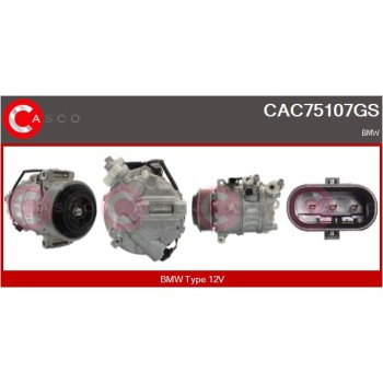 Compresor, aire acondicionado - CASCO CAC75107GS