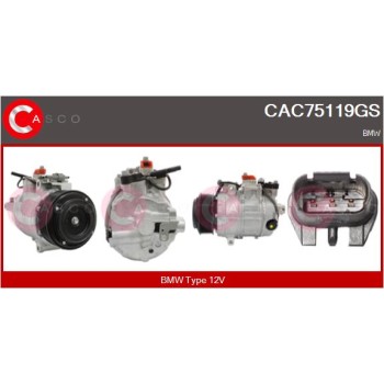 Compresor, aire acondicionado - CASCO CAC75119GS