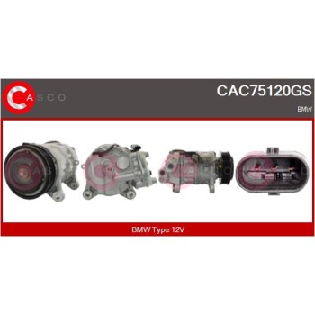 Compresor, aire acondicionado - CASCO CAC75120GS