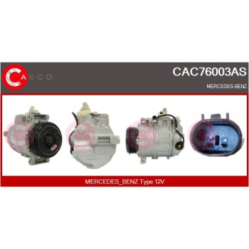 Compresor, aire acondicionado - CASCO CAC76003AS