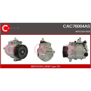Compresor, aire acondicionado - CASCO CAC76004AS