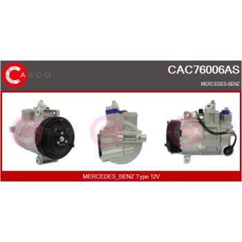 Compresor, aire acondicionado - CASCO CAC76006AS