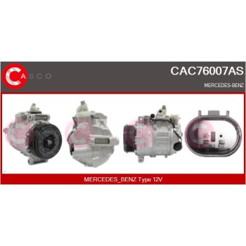 Compresor, aire acondicionado - CASCO CAC76007AS