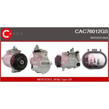 Compresor, aire acondicionado - CASCO CAC76012GS