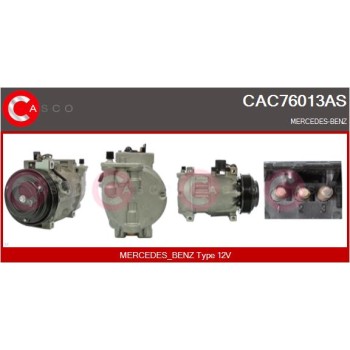 Compresor, aire acondicionado - CASCO CAC76013AS