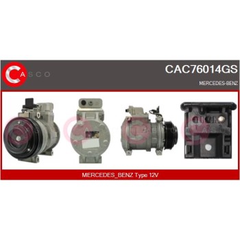 Compresor, aire acondicionado - CASCO CAC76014GS