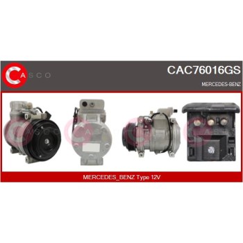 Compresor, aire acondicionado - CASCO CAC76016GS