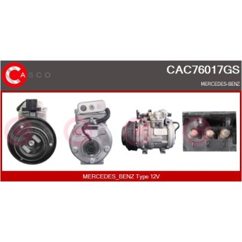 Compresor, aire acondicionado - CASCO CAC76017GS