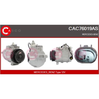 Compresor, aire acondicionado - CASCO CAC76019AS