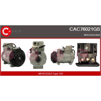 Compresor, aire acondicionado - CASCO CAC76021GS