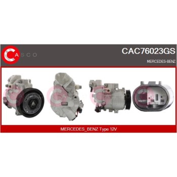 Compresor, aire acondicionado - CASCO CAC76023GS