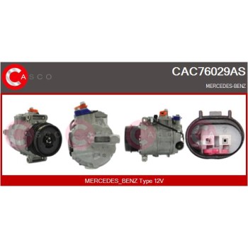 Compresor, aire acondicionado - CASCO CAC76029AS