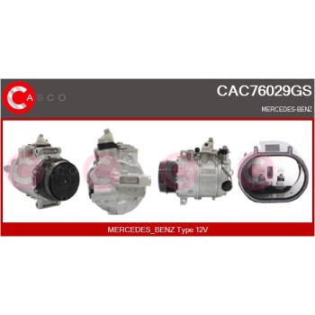 Compresor, aire acondicionado - CASCO CAC76029GS