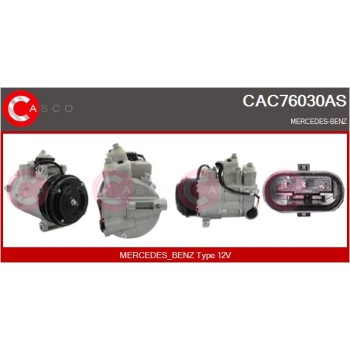 Compresor, aire acondicionado - CASCO CAC76030AS