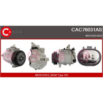 Compresor, aire acondicionado - CASCO CAC76031AS
