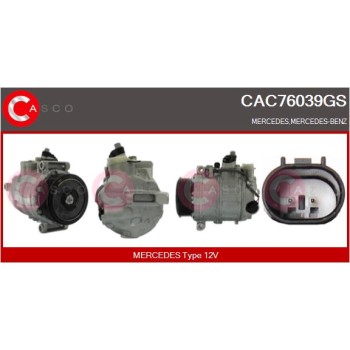 Compresor, aire acondicionado - CASCO CAC76039GS