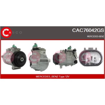 Compresor, aire acondicionado - CASCO CAC76042GS