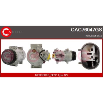 Compresor, aire acondicionado - CASCO CAC76047GS