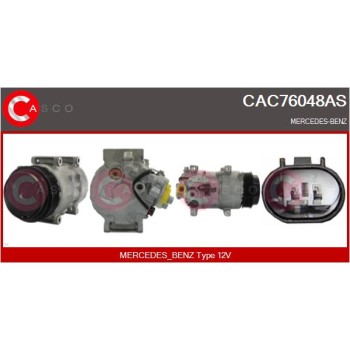 Compresor, aire acondicionado - CASCO CAC76048AS