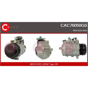Compresor, aire acondicionado - CASCO CAC76050GS